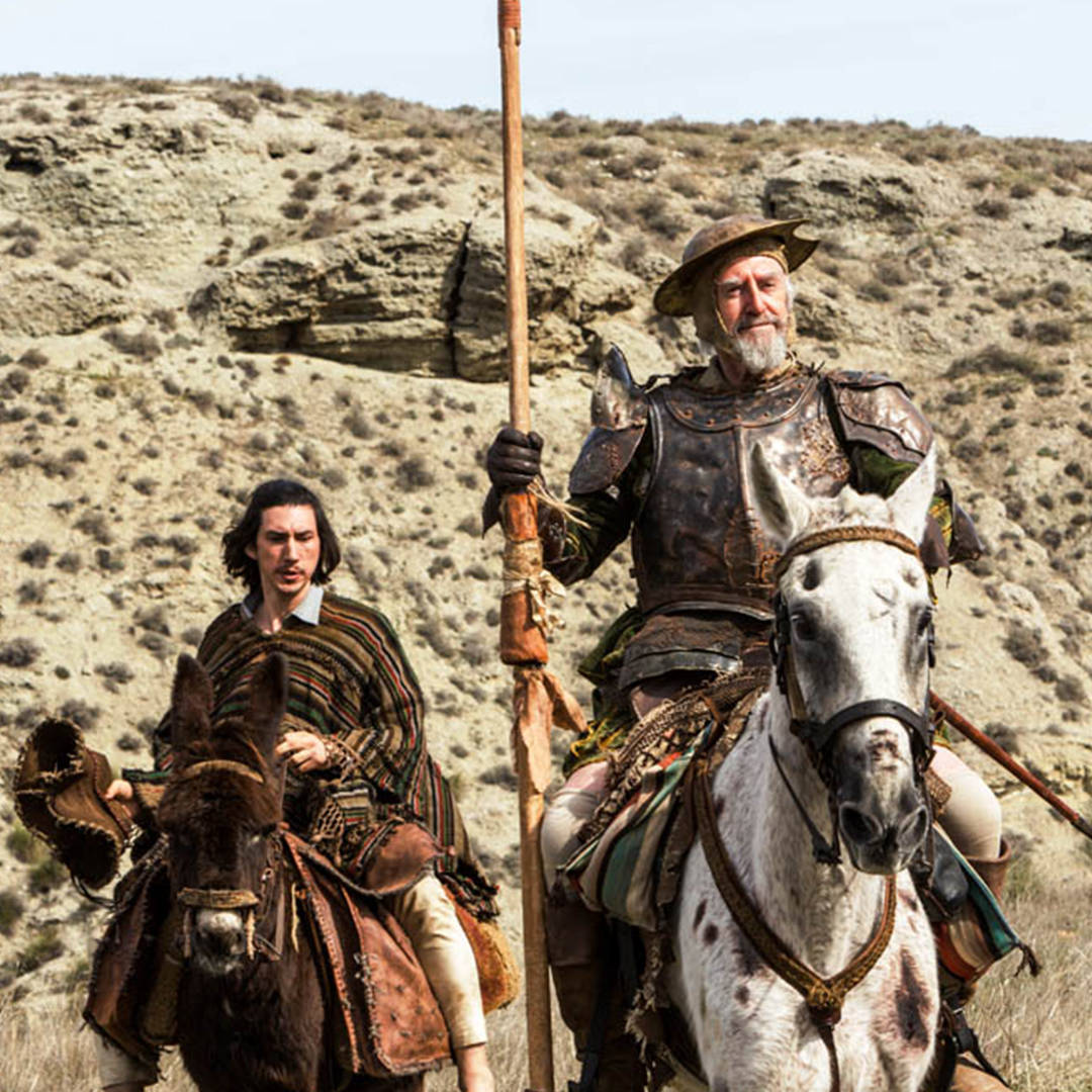 Adam Driver and Jonathan Pryce